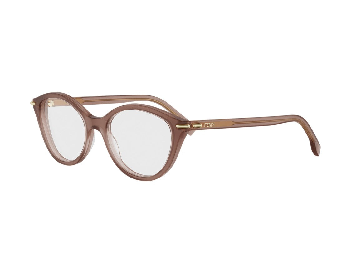 Fendi Translucent Brown Fe50154i Cat-Eye Eyeglasses