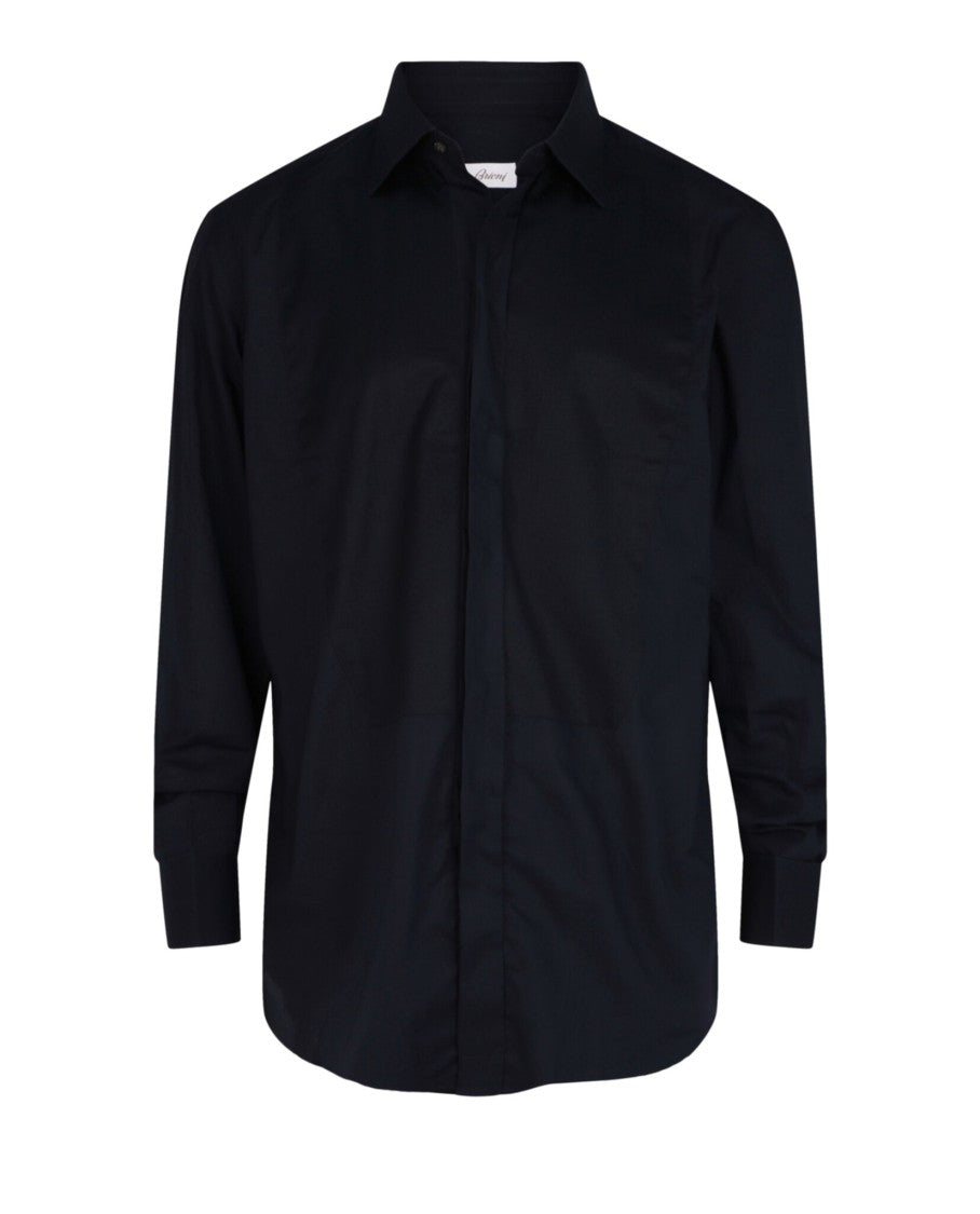 Brioni Tuxedo Bid Poplin Shirt