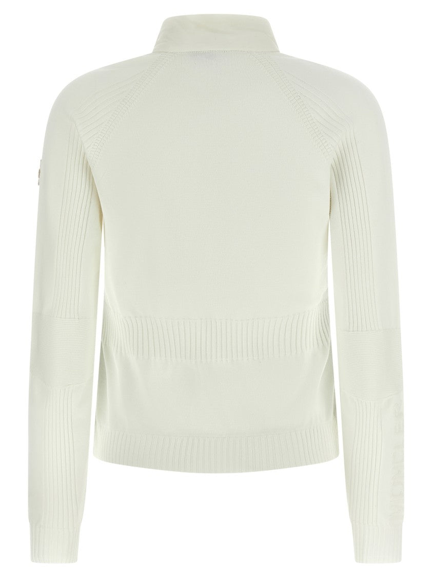 Moncler Grenoble Quilted Padded Cardigan With Goose Down Front
