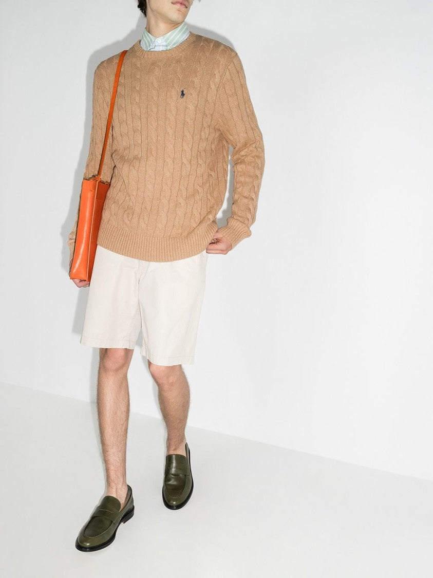 Polo Ralph Lauren Cable-Knit Camel Sweater