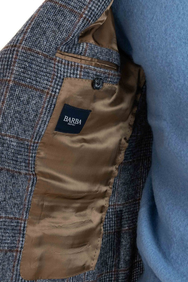 Barba Prince Of Wales Alpaca-Wool Jacket