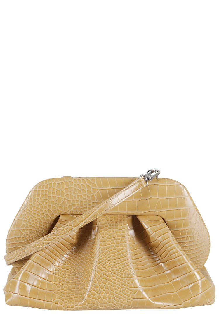 Themoirè Tia Crocodile-Embossed Shoulder Bag