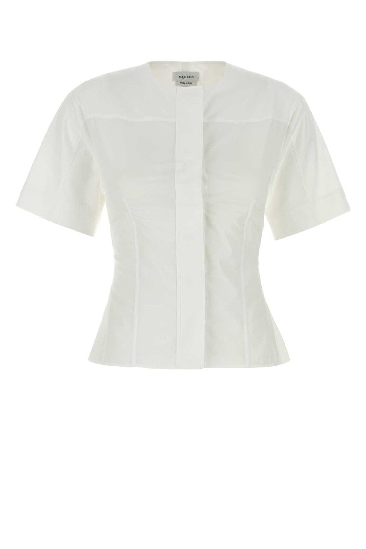 Alexander Mcqueen White Poplin Shirt