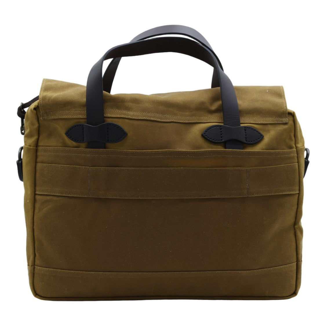 Filson Rugged Olive Green Utility Bag With Leather Accents