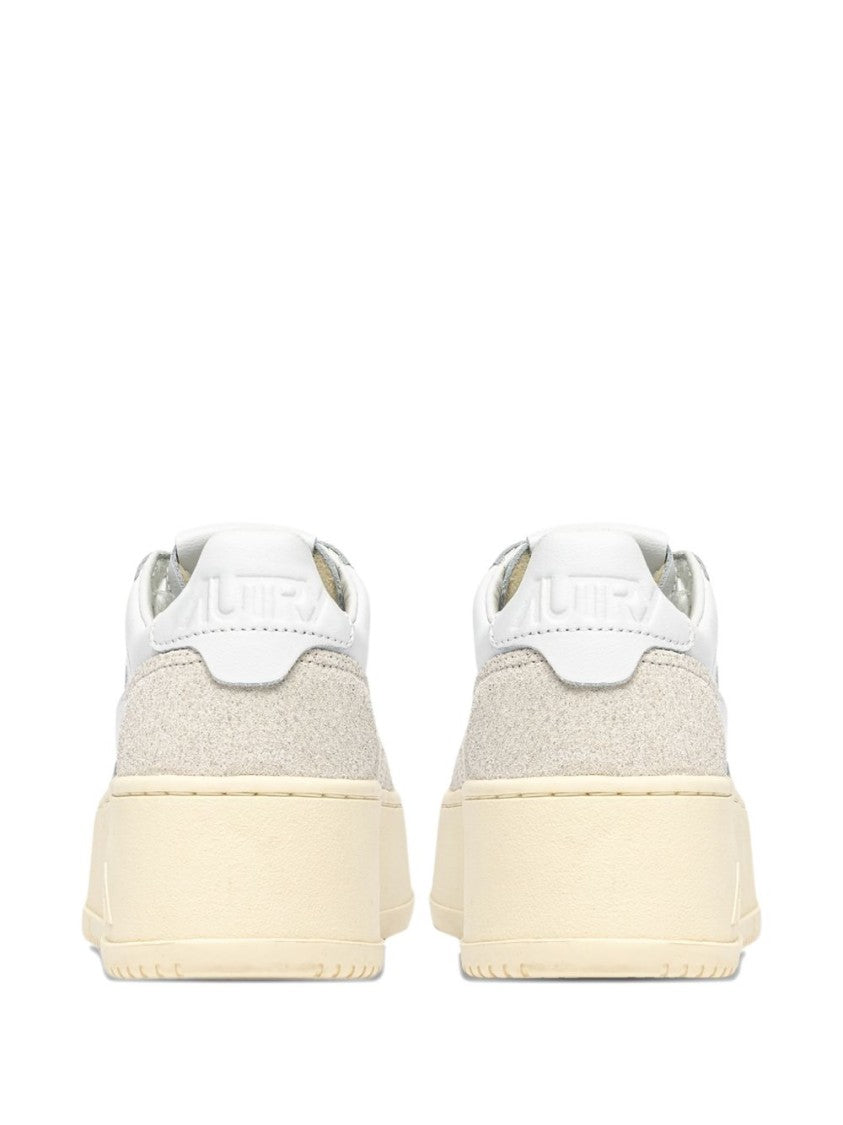 Autry Low-Top Leather Sneakers With Perforated Detailing