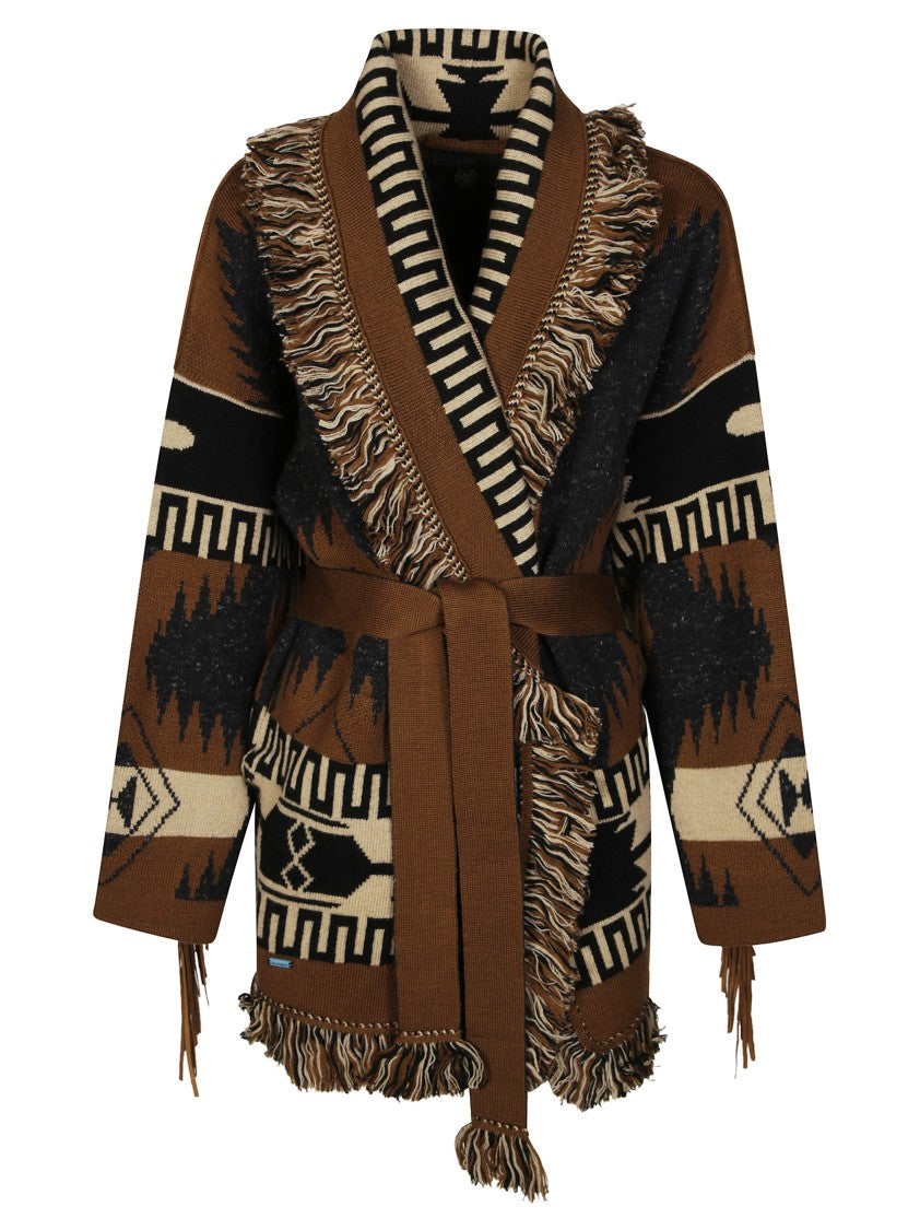 Alanui Knit Cardigan With Button-Down Front