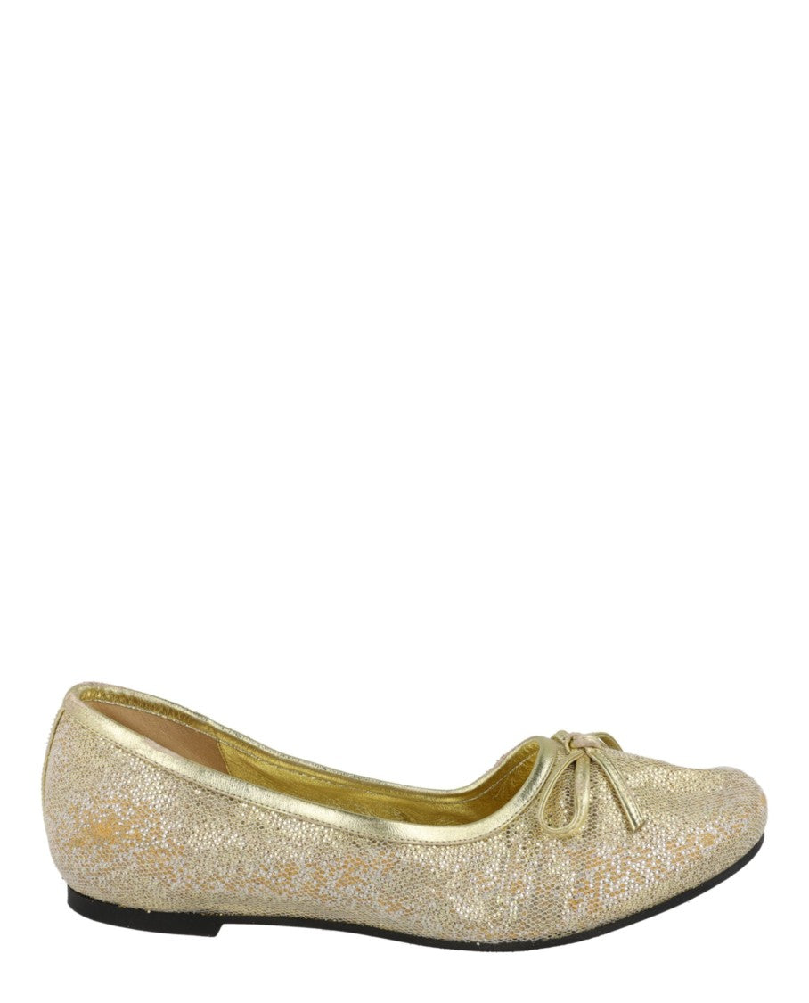 Balenciaga Distressed Glitter Polyester Ballerina Flats