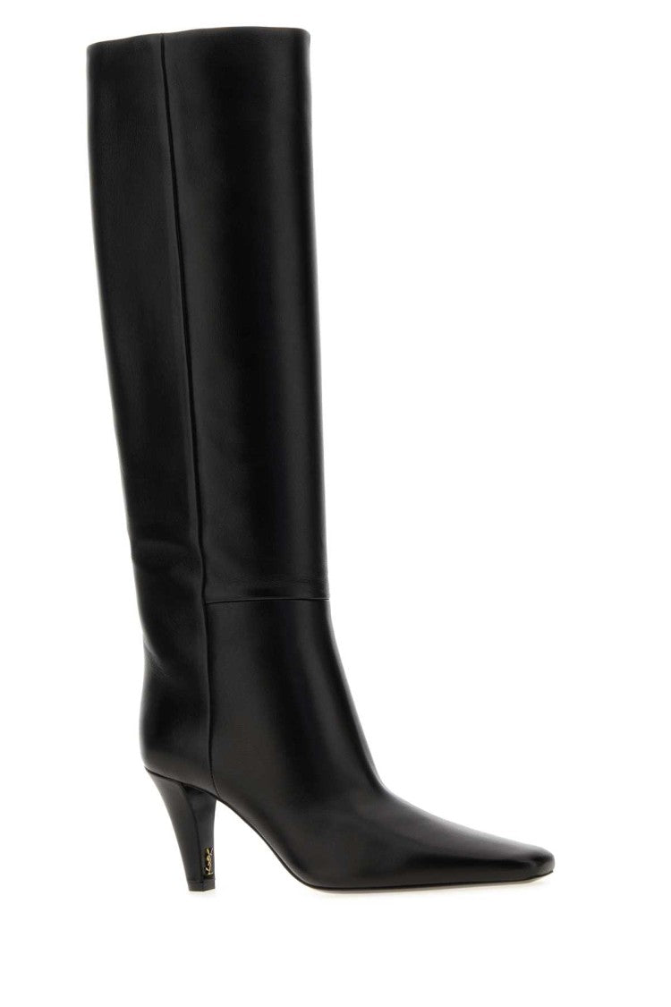 Saint Laurent Black Nappa Leather Boots