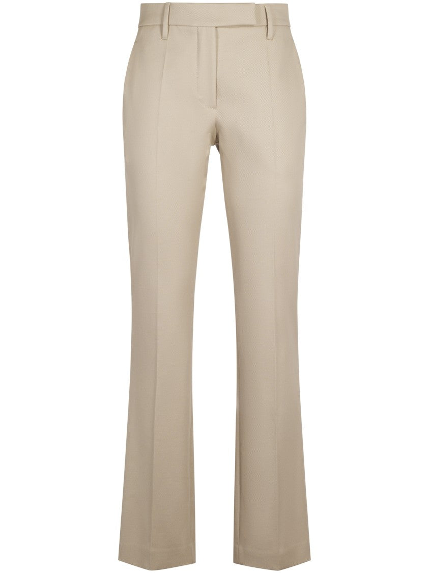 Brunello Cucinelli Tailored Mid-Rise Trousers With Flared Legs