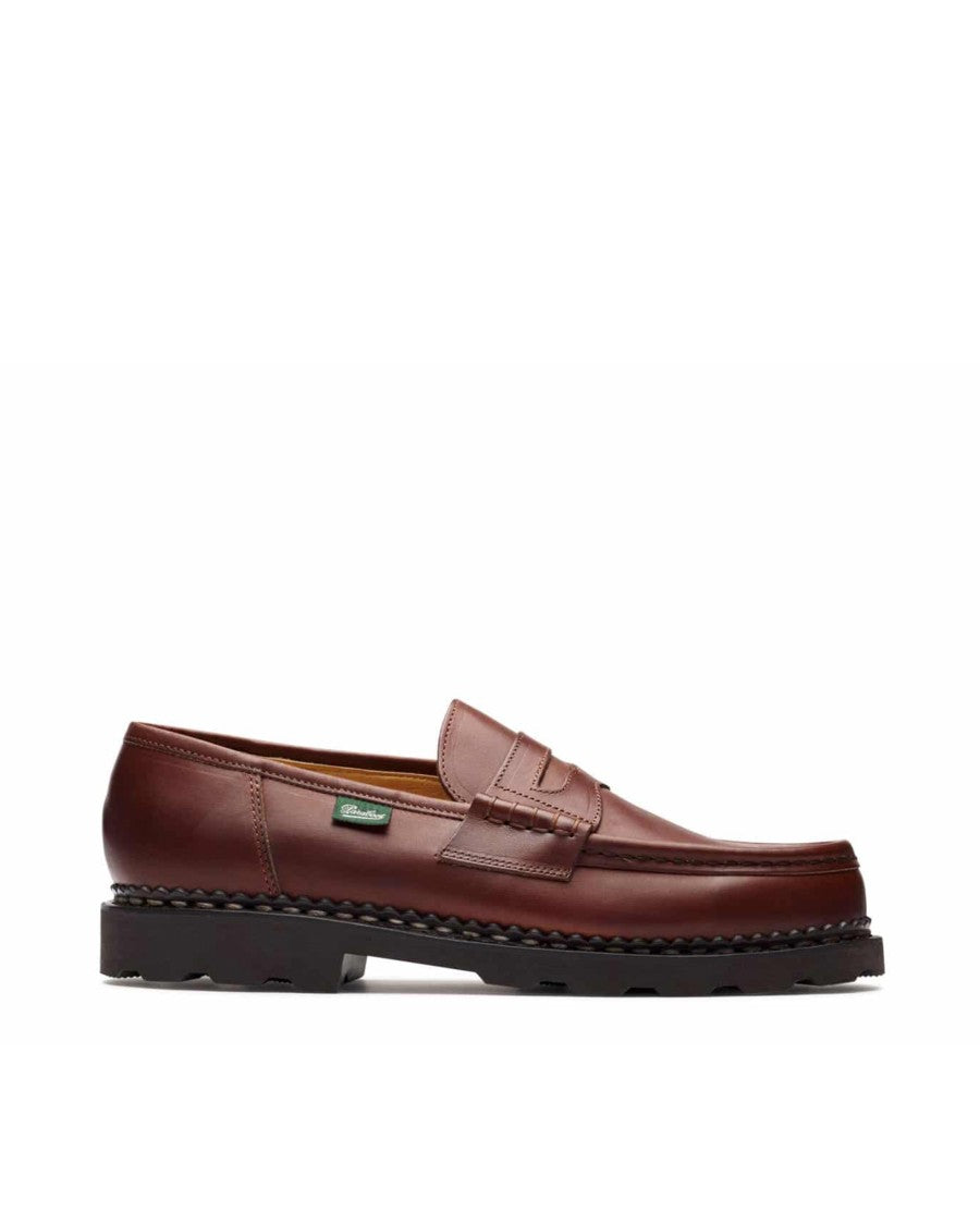 Paraboot Brown Handcrafted Moccasins With Norwegian Construction