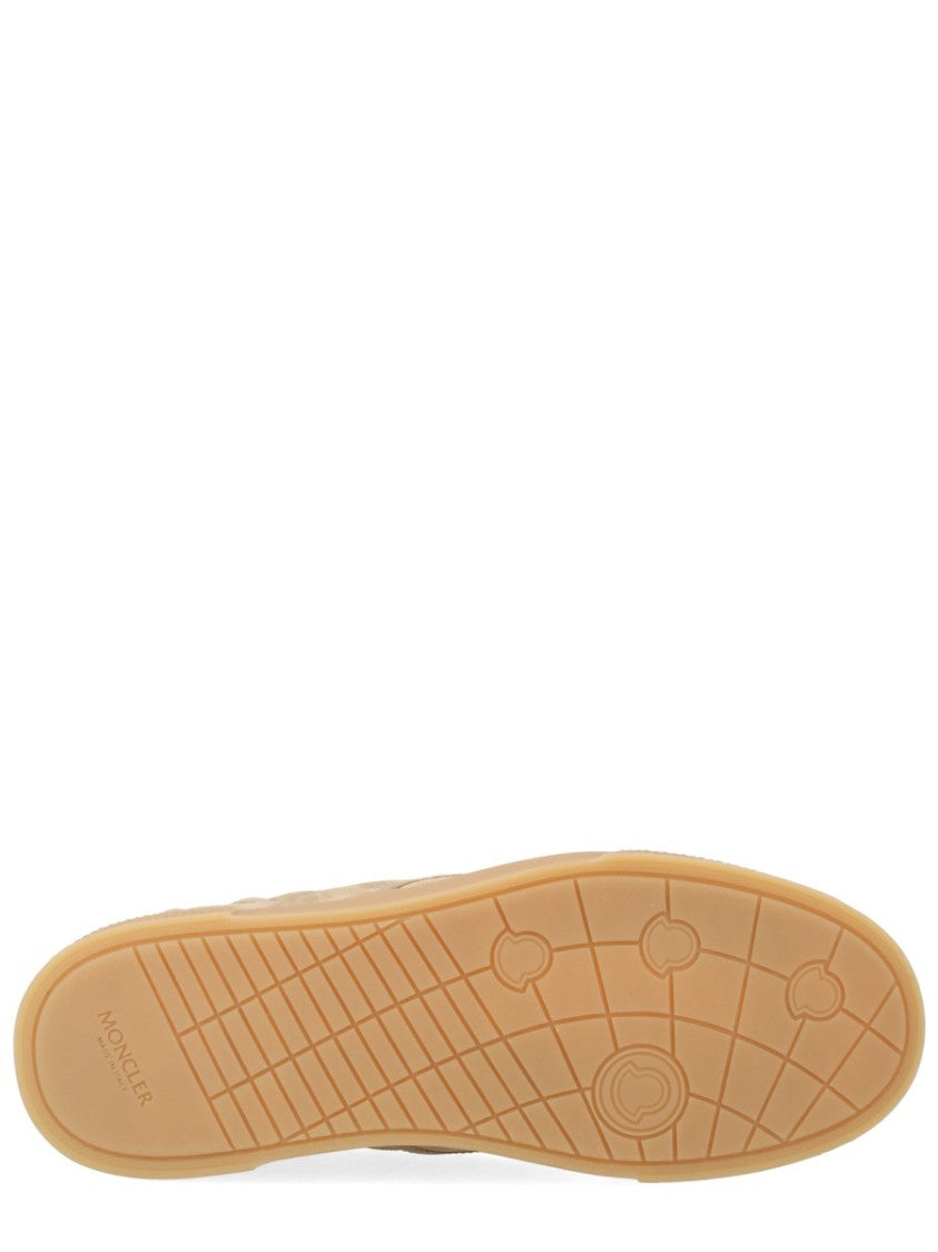 Moncler True Leisure Green Laced Leather Sneakers