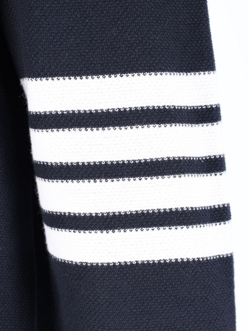 Thom Browne Long-Sleeve Polo Collar Sweater