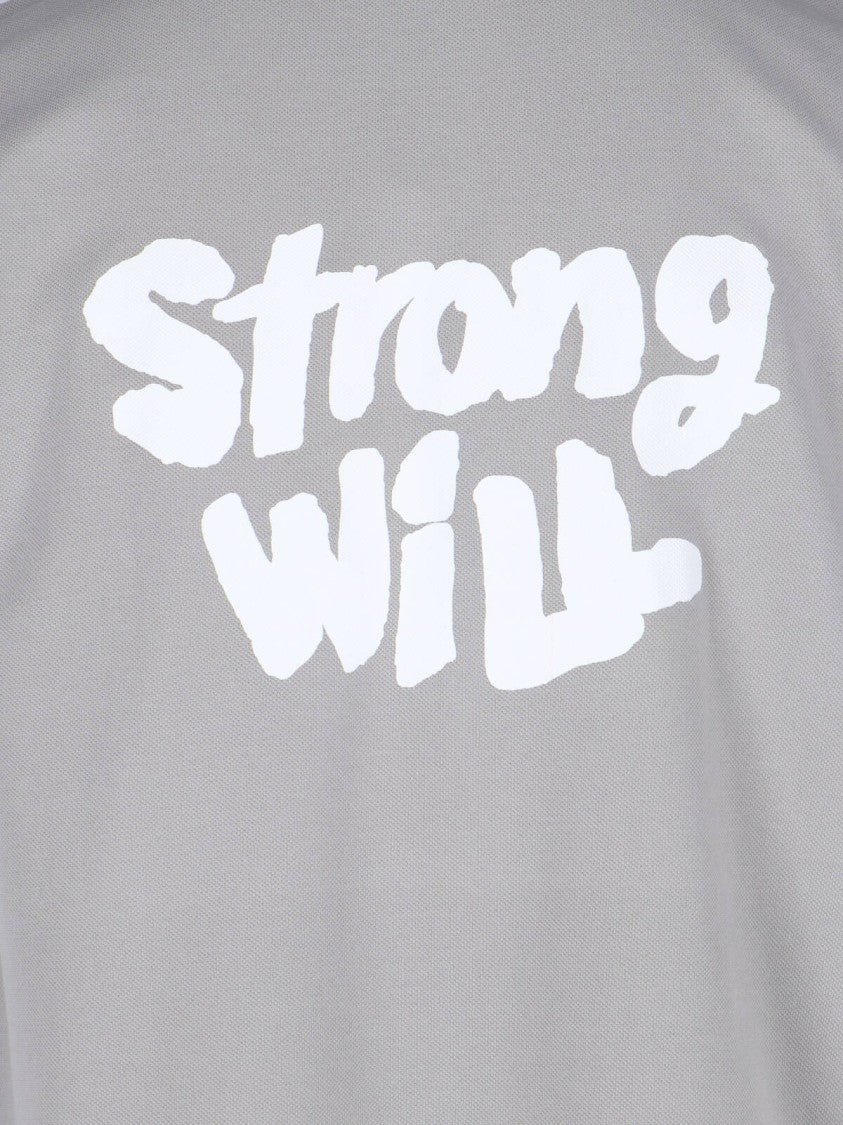 Comme Des Garçons Shirt Logo Polo – Grey