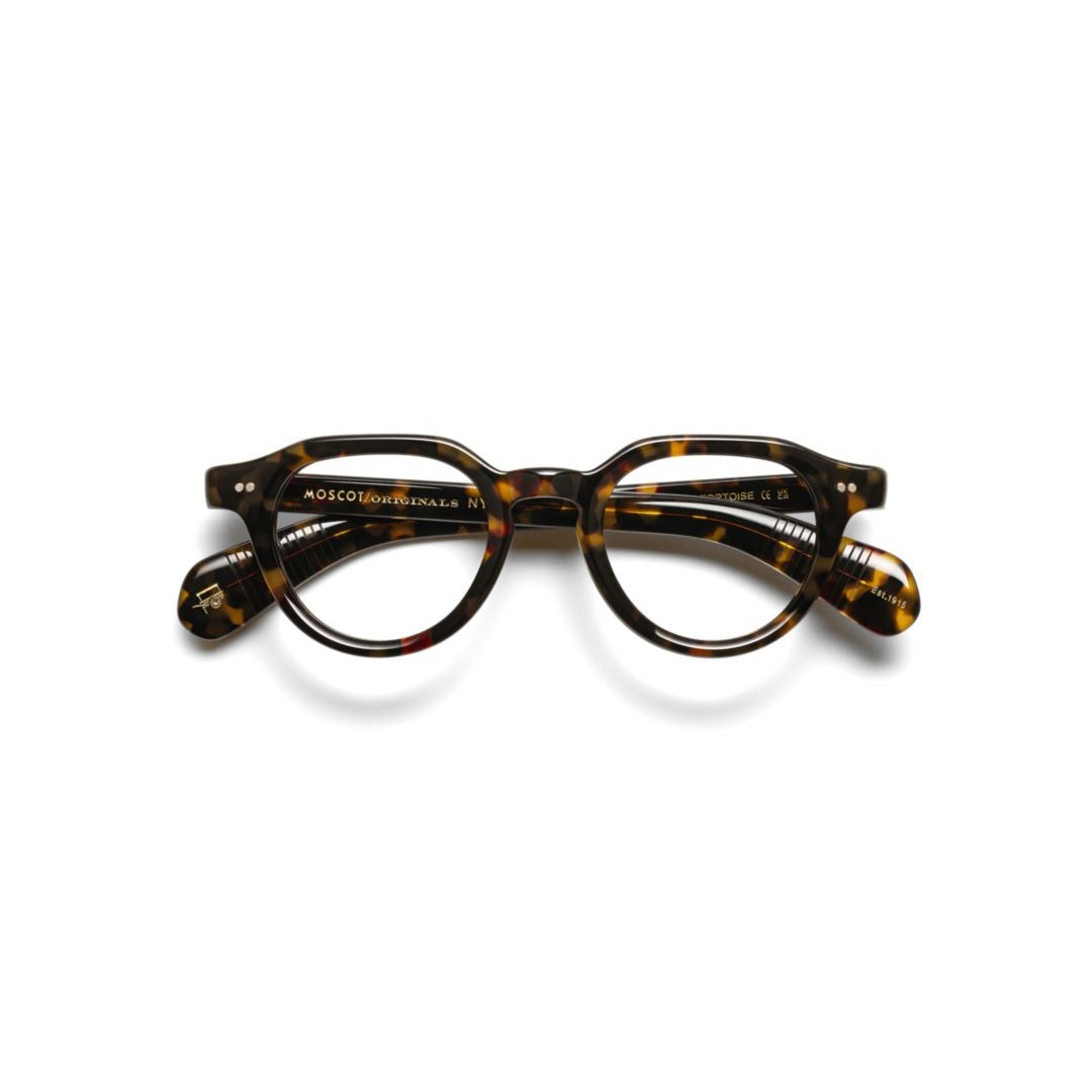 Moscot Tortoiseshell Or-Bai-O Keyhole Acetate Round Eyeglasses
