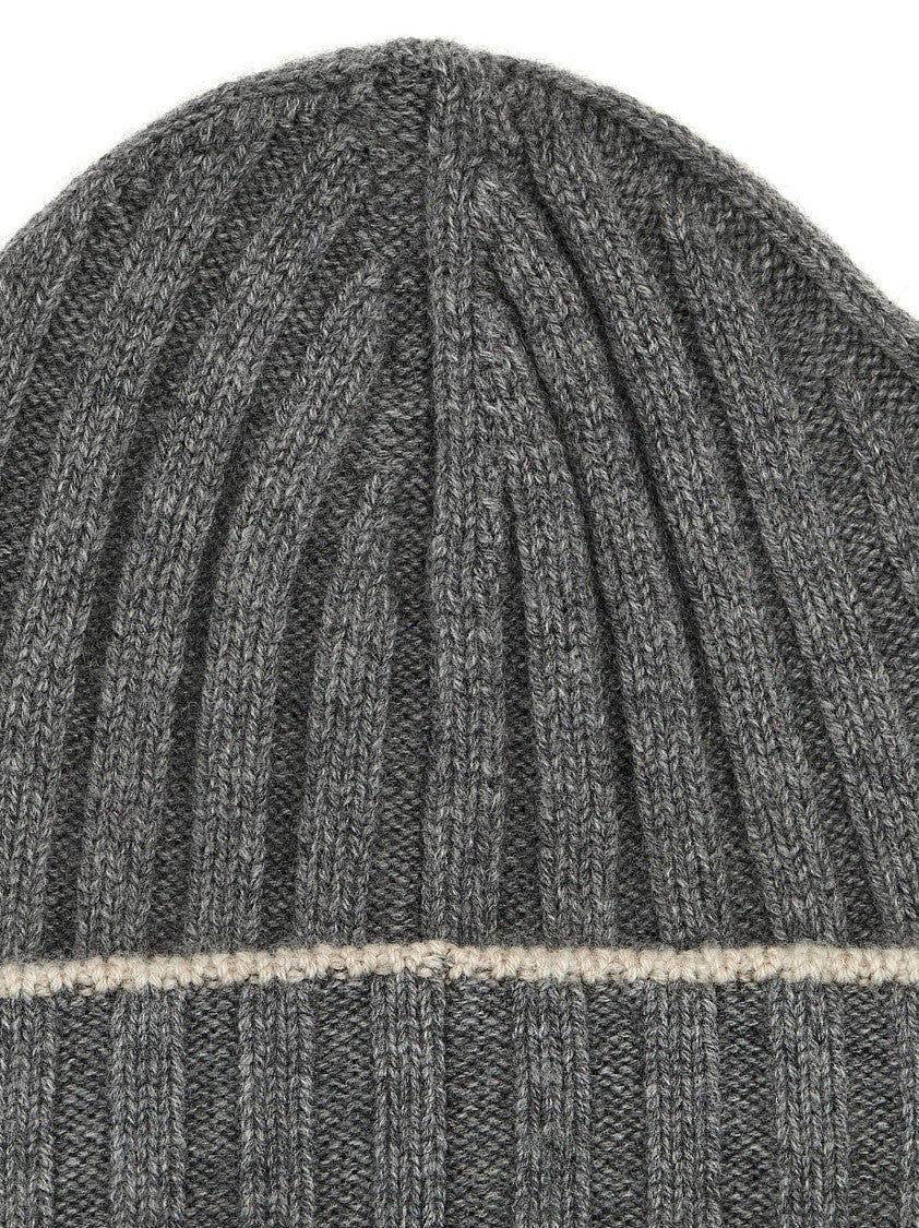 Brunello Cucinelli Contrast Line Beanie