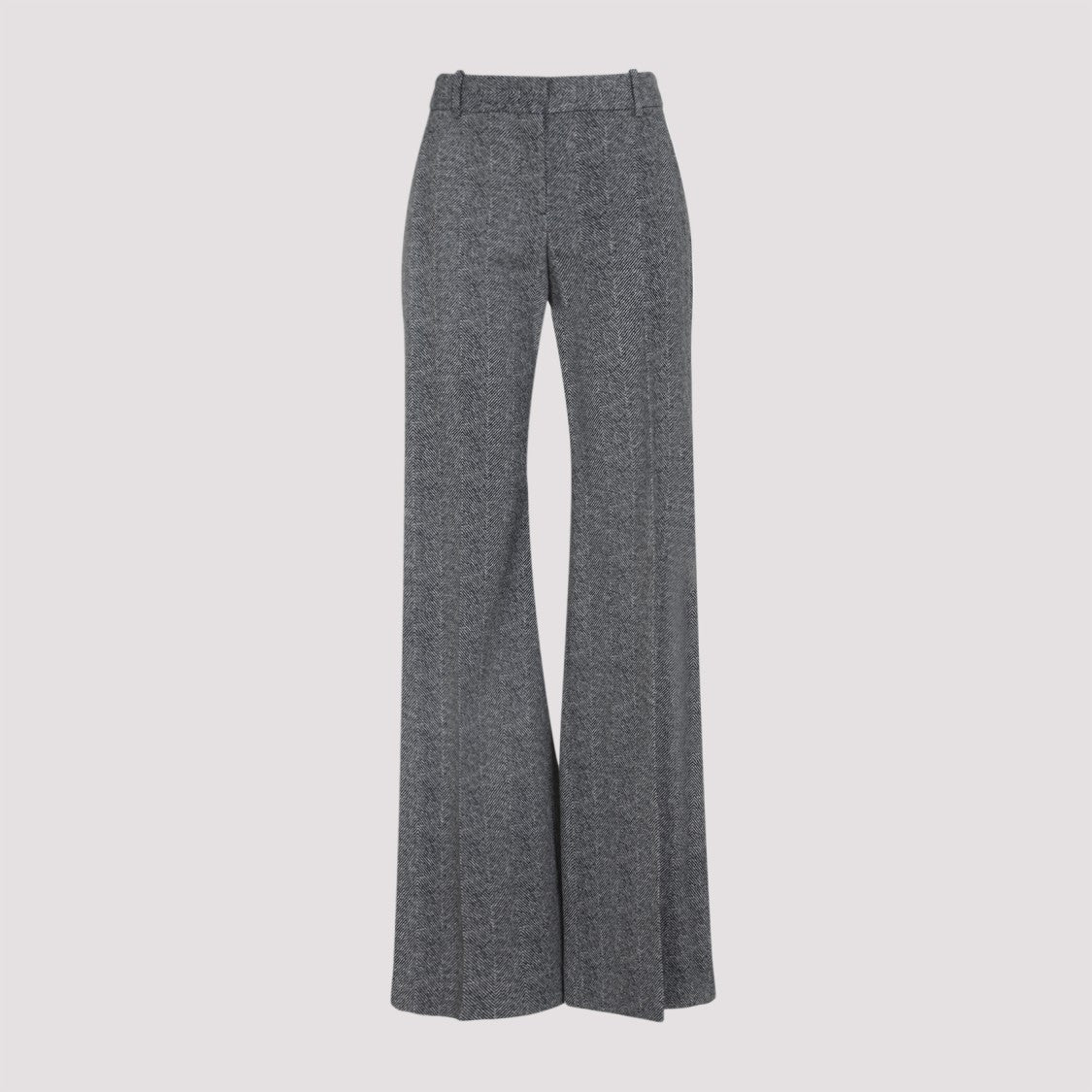 Ermanno Scervino Straight Leg Grey Viscose Pants