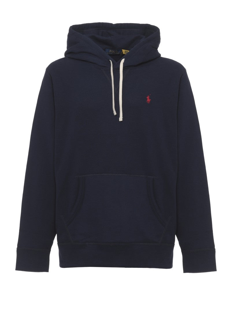 Polo Ralph Lauren Blue Embroidered Pony Cotton Hoodie