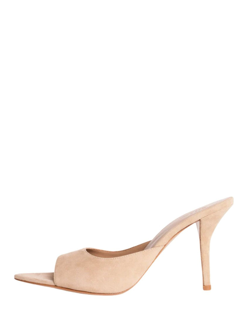 Gia Borghini Beige Suede Perni04 Pointed Mules