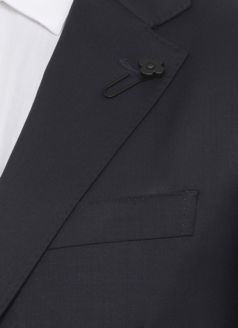 Lardini Pin Lapel Wool Suit