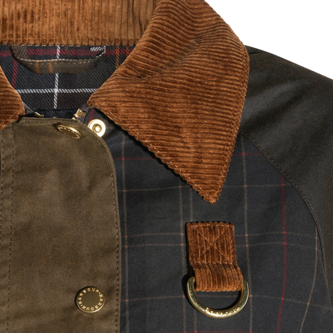 Barbour Irene Casual Jacket With Velvet Collar And Textured Detail