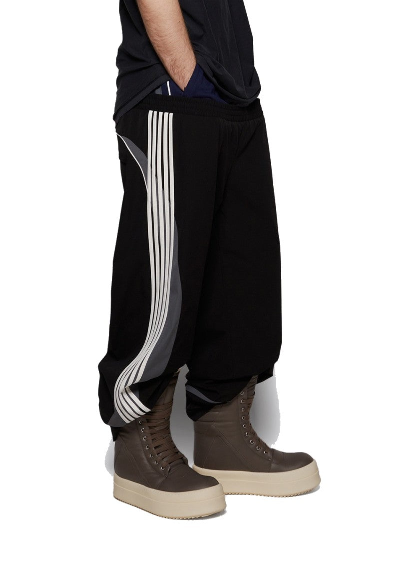 Rick Owens Hollywood Mega Geobasket High Top Sneakers Dust And Milk