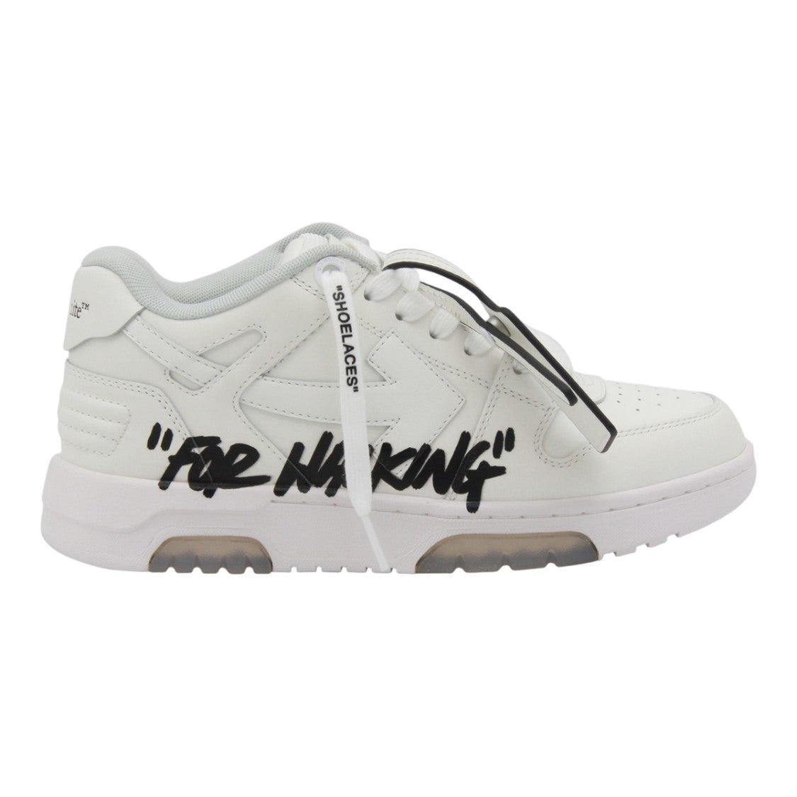 Off-White Chunky White Sneakers With Graffiti Accents