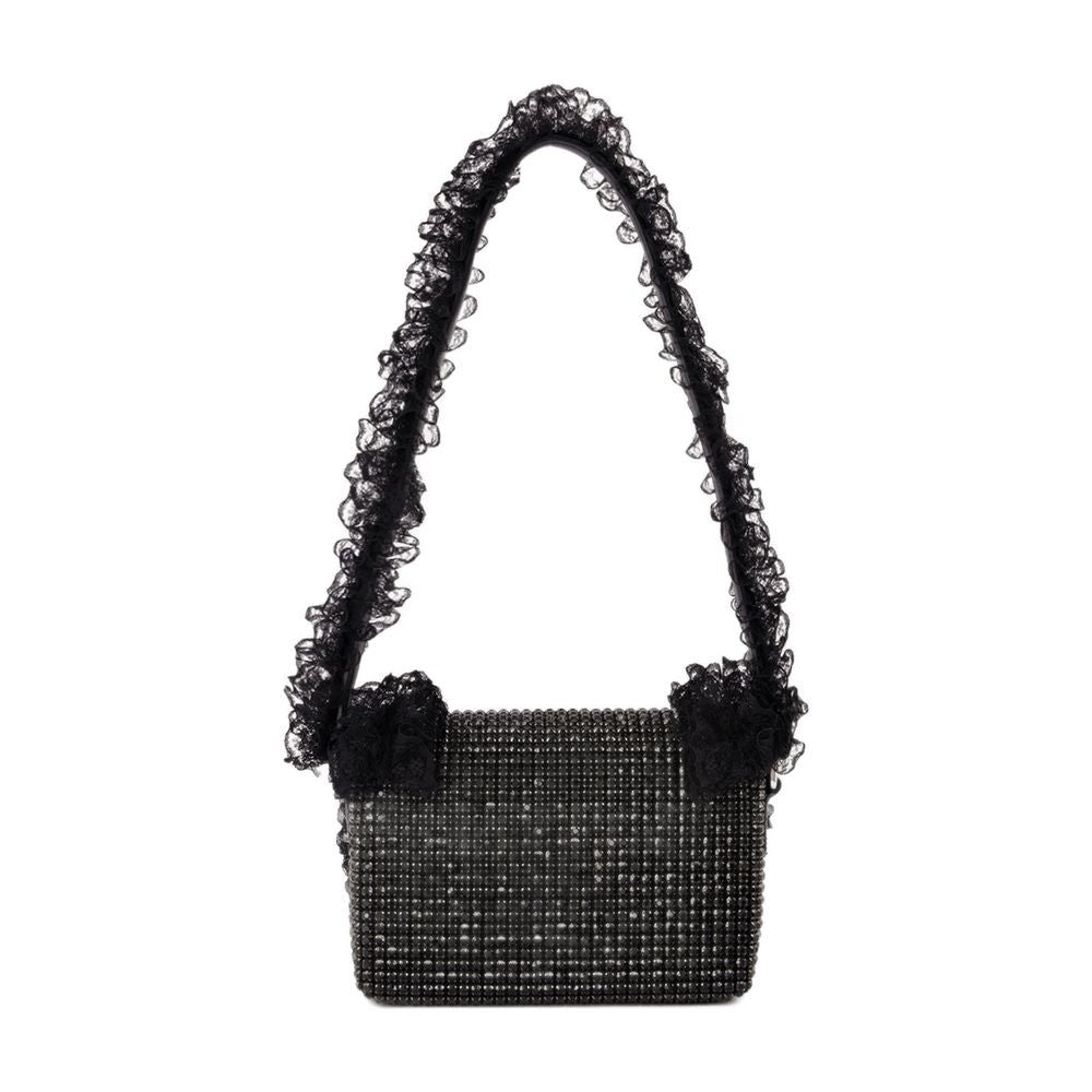 Self-Portrait Crystal Lace Detail Bag - Synthetic - Black