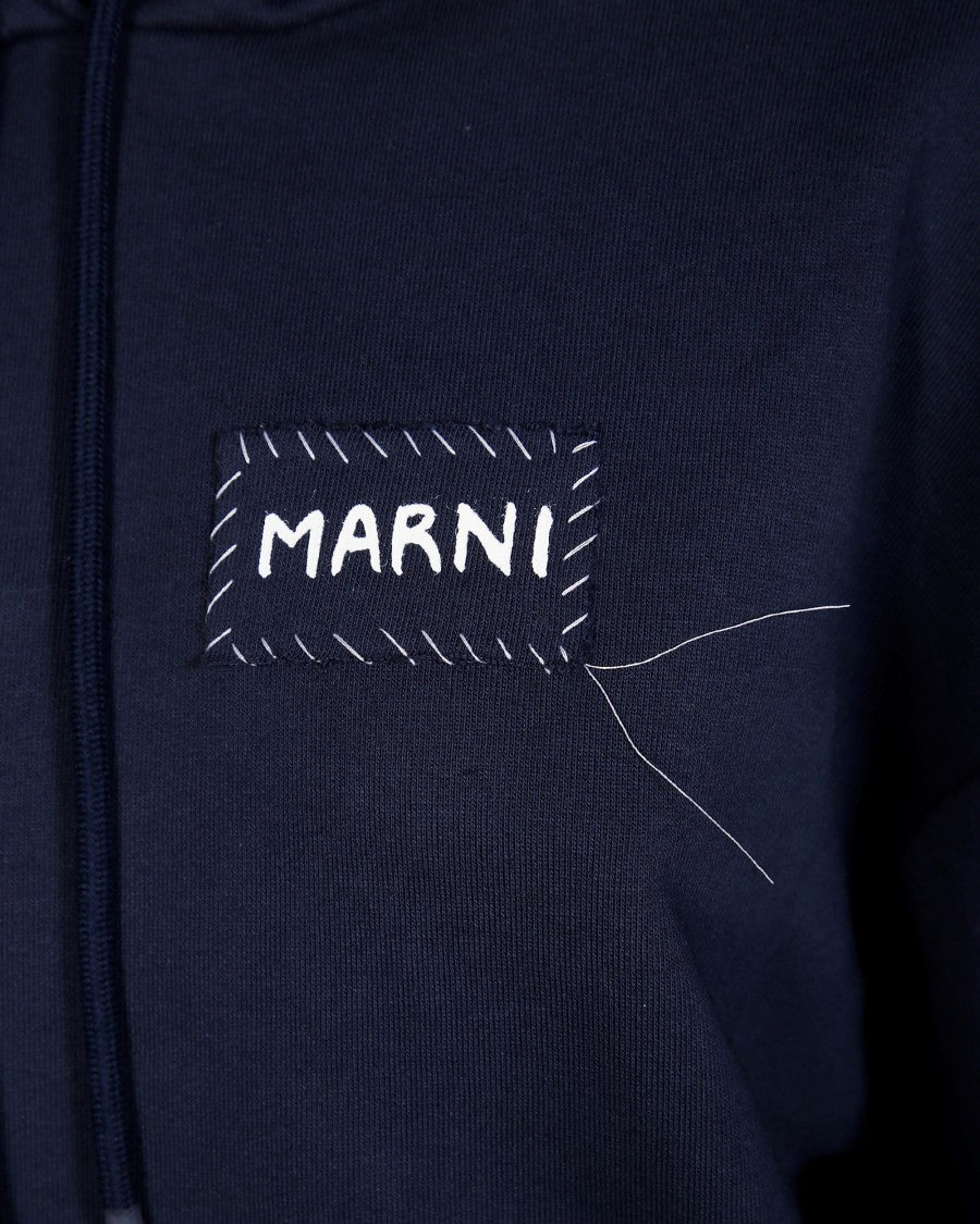 Marni Blue Jersey Sweatshirt