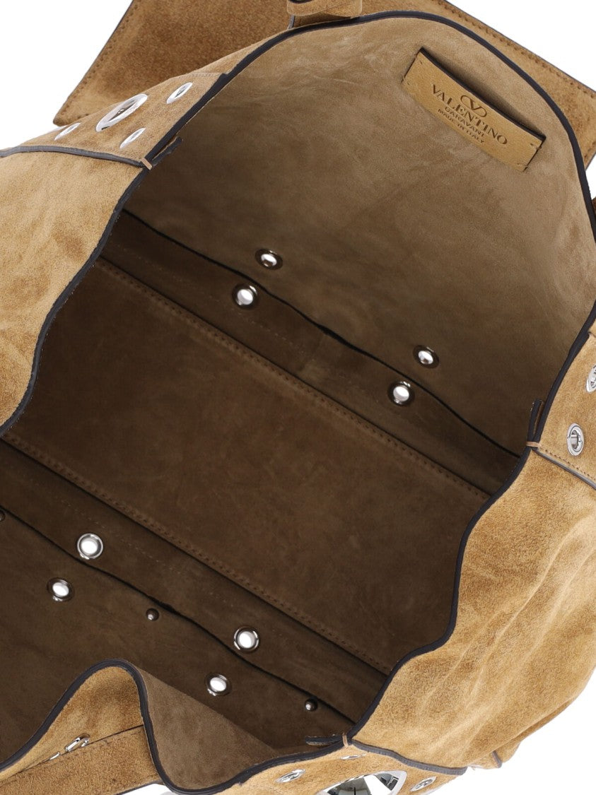 Valentino Garavani "Nellcôte" Small Tote Bag – Brown