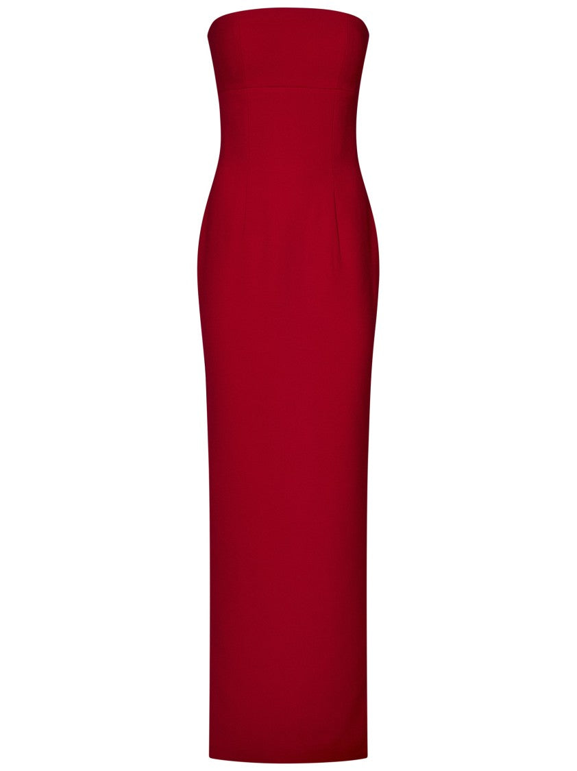 Mônot Strapless Fitted Red Dress