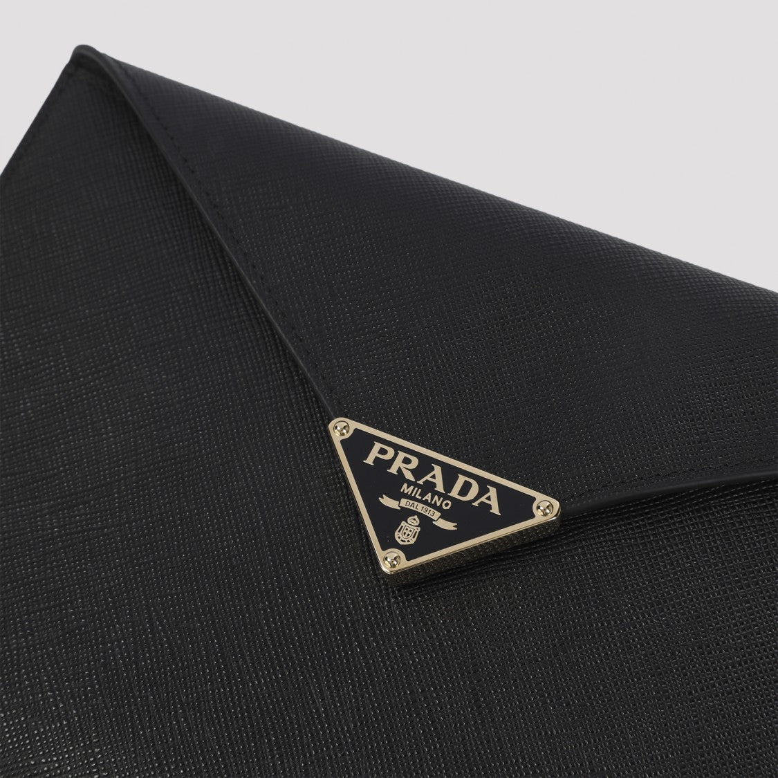Prada Calf Leather Envelope Clutch