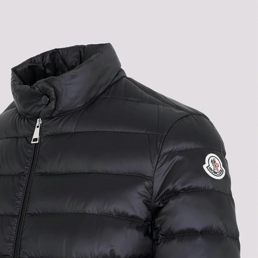 Moncler Quilted Black Short Down Jacket