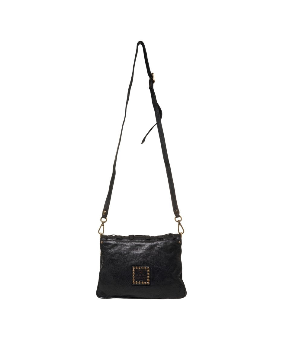 Campomaggi Shoulder Bag With Distinctive Woven Leather Design