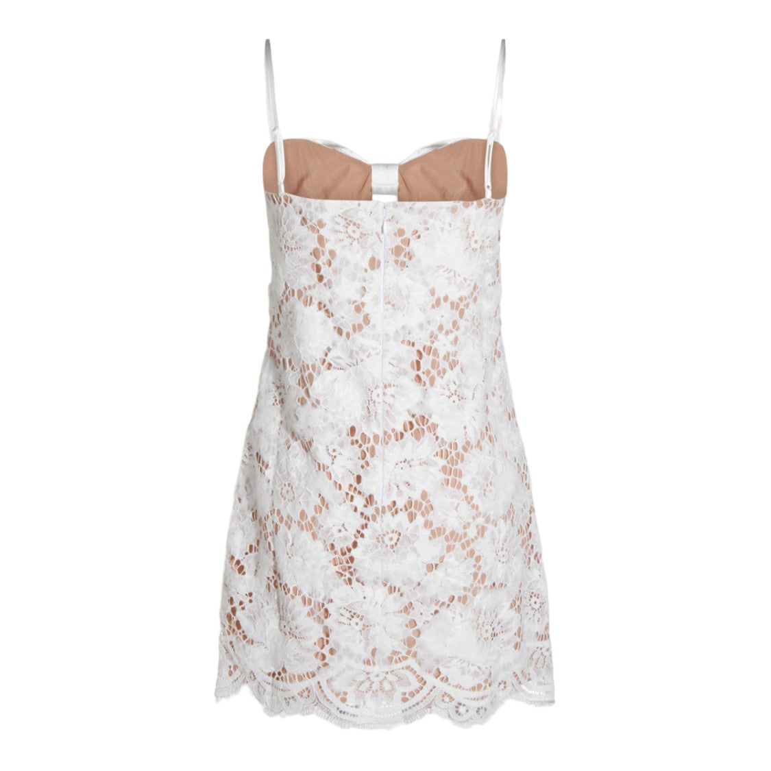 Self-Portrait Mini Dress With Lace Overlay