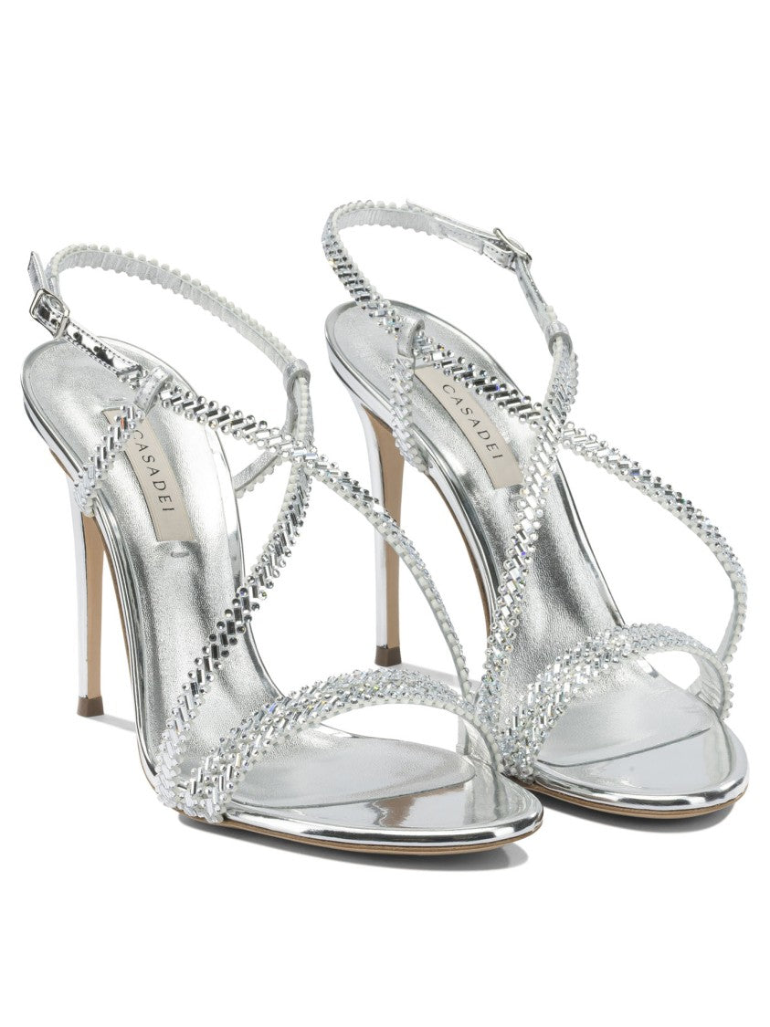 Casadei High Stiletto Sandals With Braided Straps