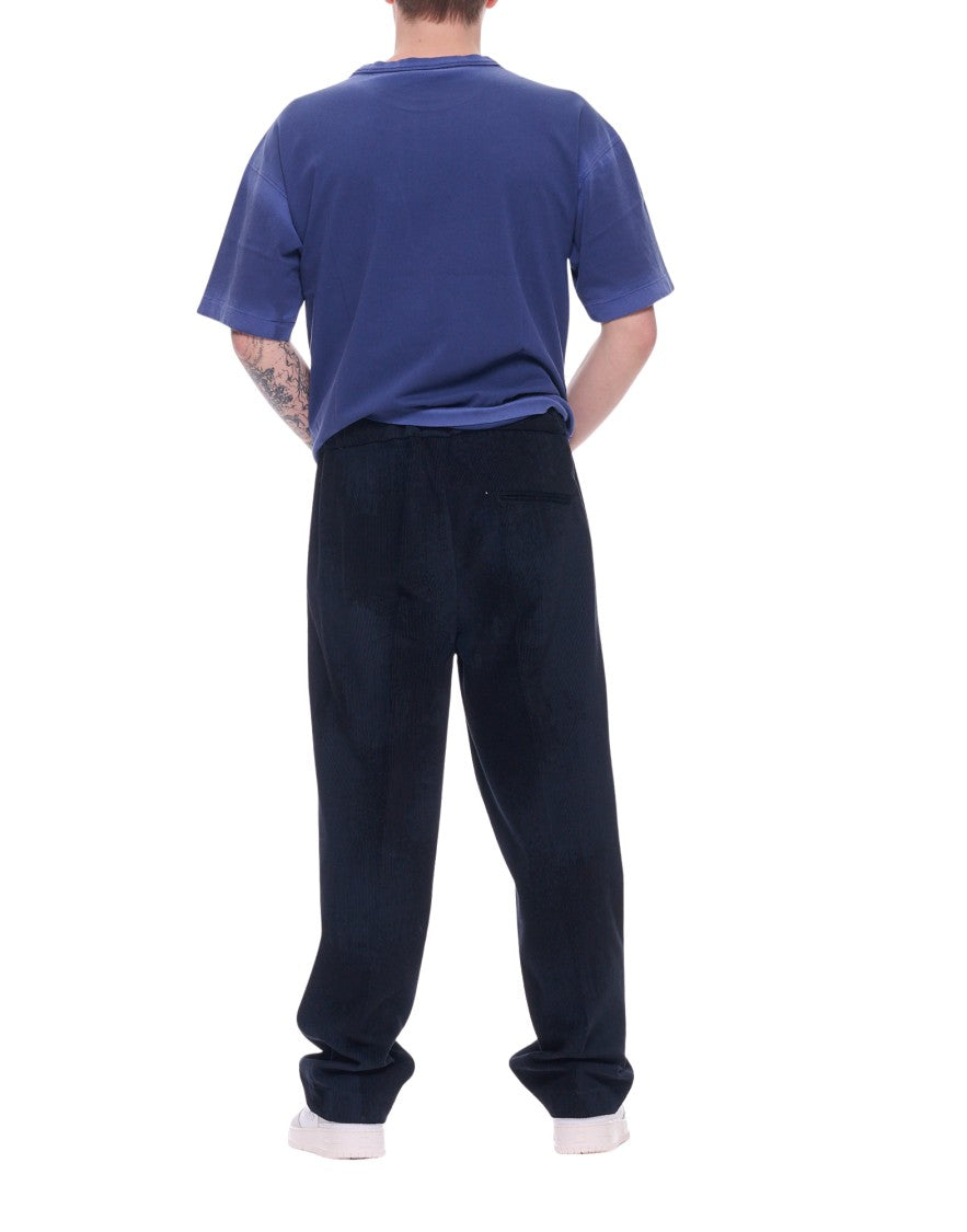 Costumein Blue Elastic Waistband Cotton Pants