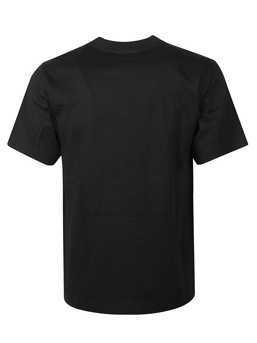 Burberry Embroidered Logo Cotton T-Shirt