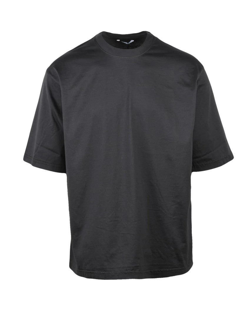 Hevo Essential Grey Cotton T-Shirt With Classic Crew Neckline