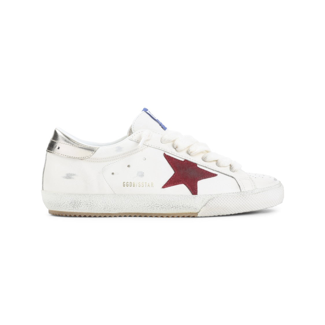 Golden Goose Low-Top Sneakers With Bold Red Star