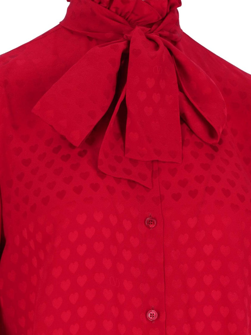 Valentino Silk Shirt – Red