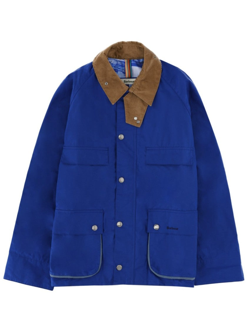 Paul Smith X Barbour Blue Cotton Corduroy Collar Jacket