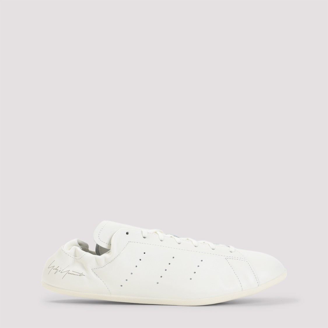 Y-3 Low-Profile Off-White Leather Stan Smith Sneakers