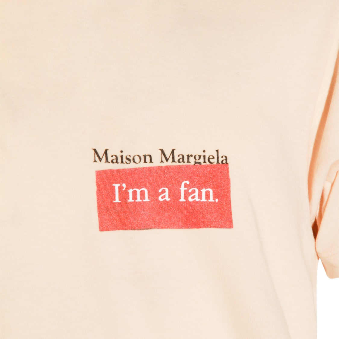 Maison Margiela Cream Cotton T-Shirt