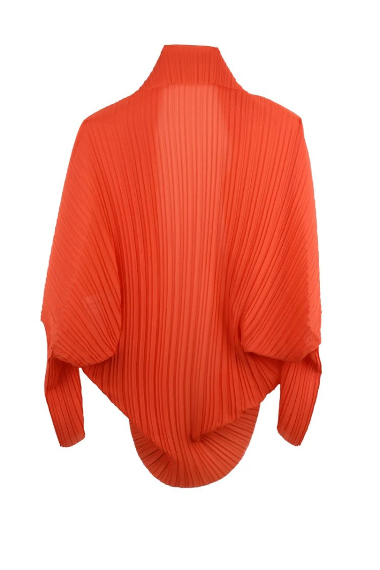 Max Mara Pleated Voile Cape - Pink