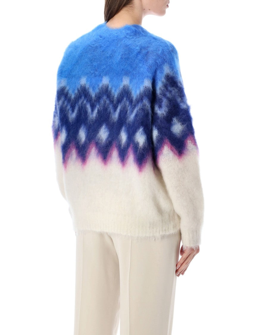 Isabel Marant Étoile Gradient Knit Sweater With Relaxed Fit