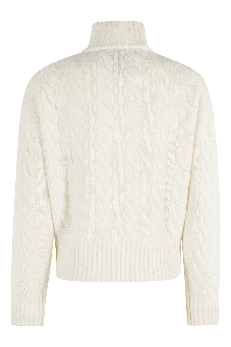 Polo Ralph Lauren Cable Knit Pullover Sweater With High Collar