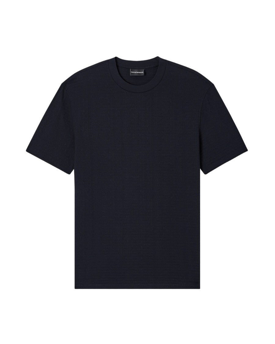 Emporio Armani Regular Fit Jacquard Textured T-Shirt