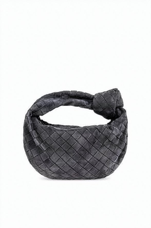 Bottega Veneta Suede Tote Bag With Woven Pattern