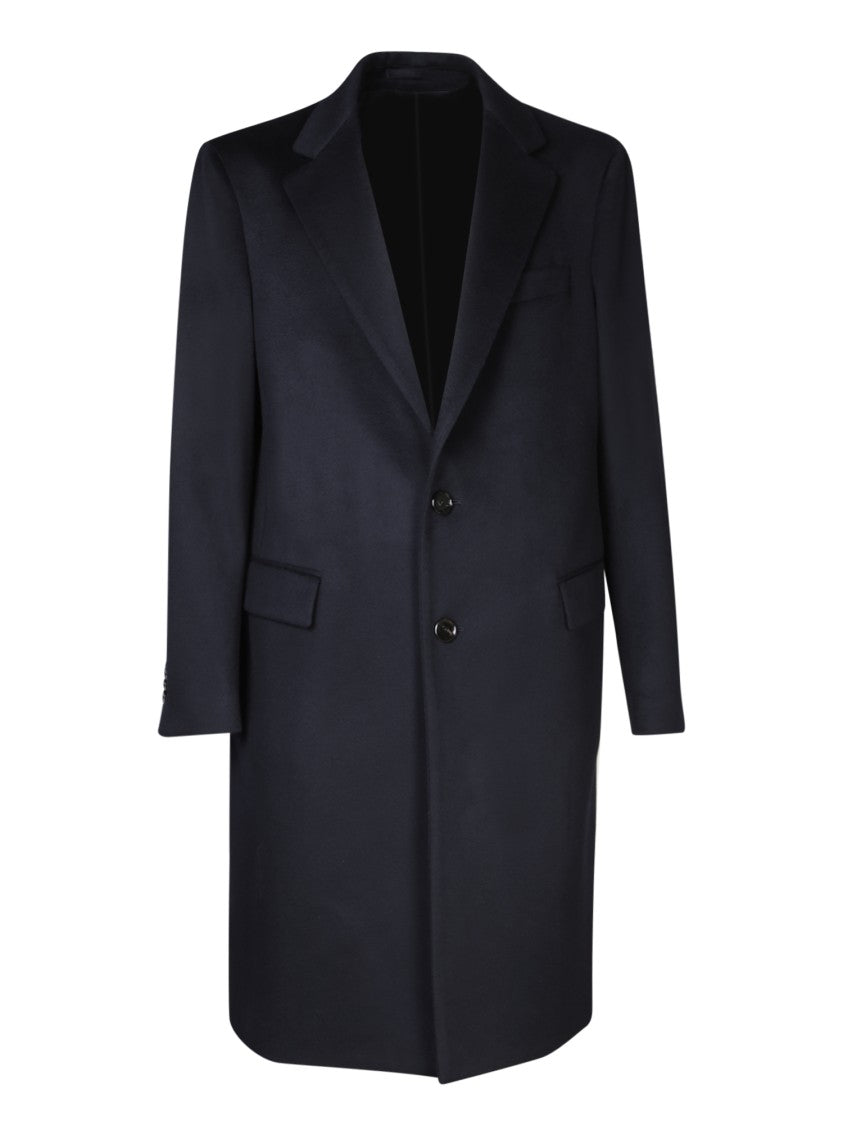 Lardini Classic Long Coat With Tailored Fit And Detailing