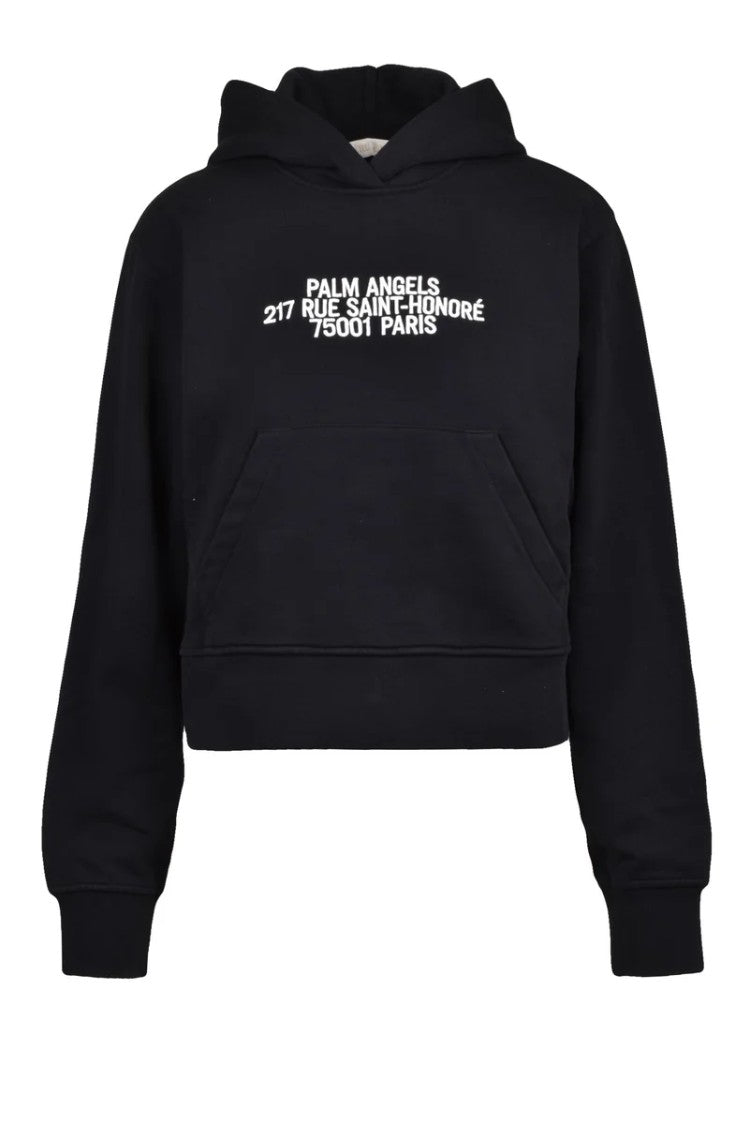 Palm Angels Hooded Sweatshirt - Black